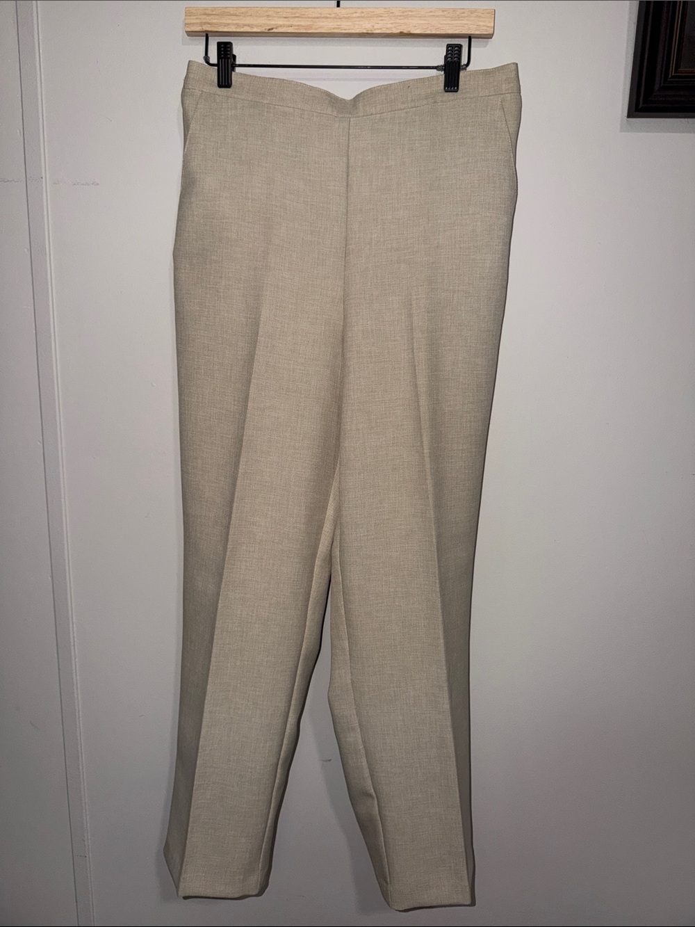Alfred Dunner Beige Women's Tailored Dress Pants